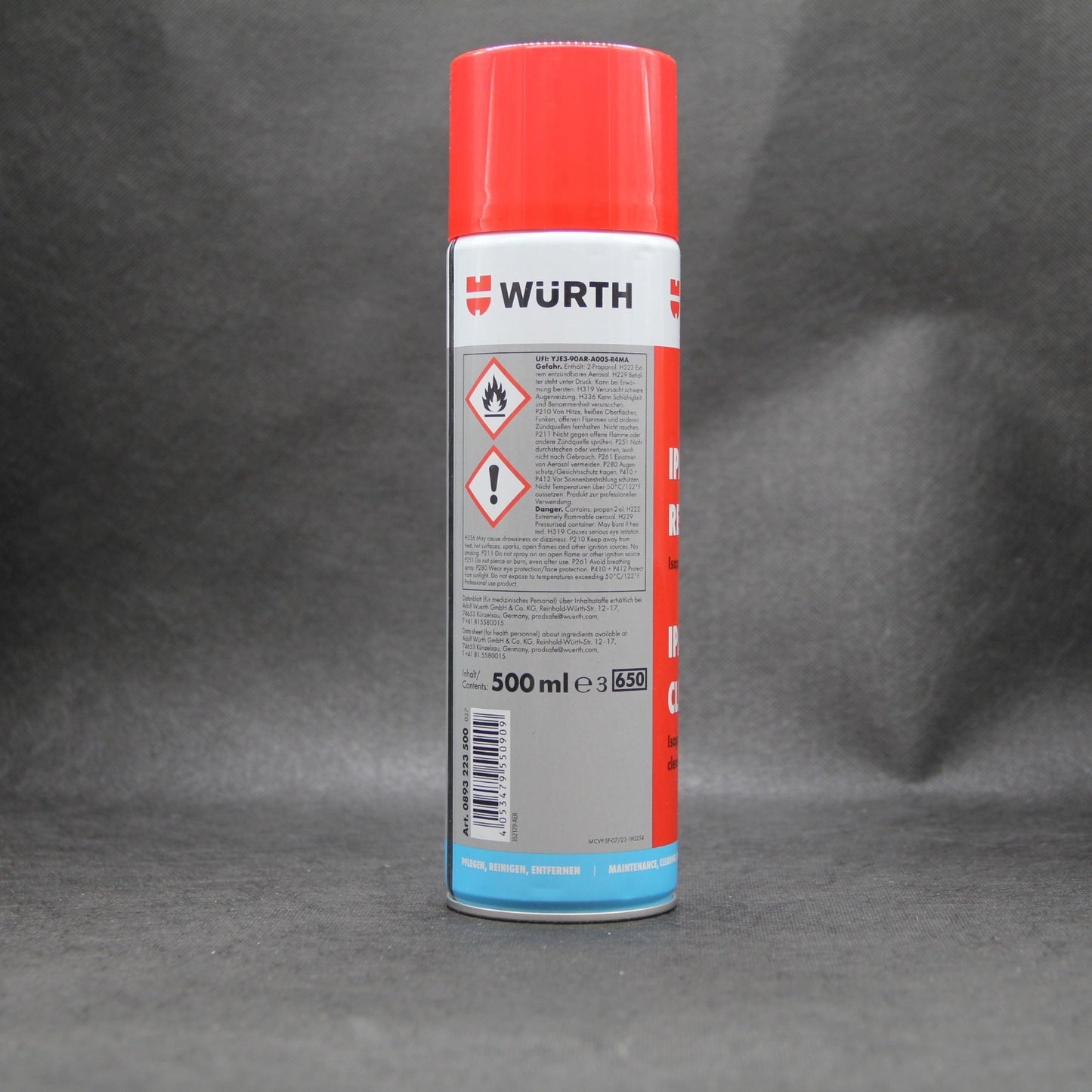 Reiniger Spray IPA - Isopropanol zur effektiven & präzisen Reinigung von Glas, Metall