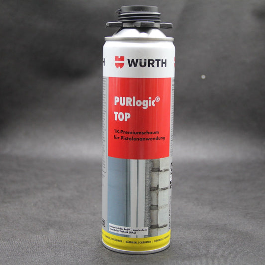 10x Purologic Top 1 K Pistolenschaum Betongrau von WÜRTH ( Bauschaum, Montageschaum )
