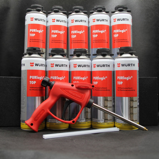 Starter Set 10x Pistolenschaum inkl Hochwertiger Schaumpistole