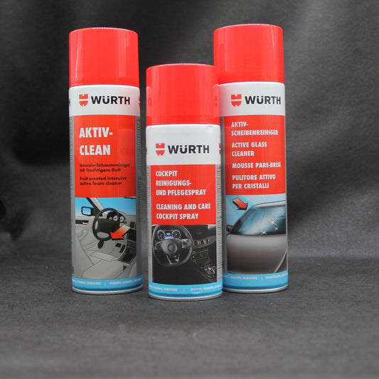 Hochwertige Auto Innenraum & Pflege Set für Kunststoff, Glas & Cockpit