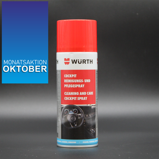 Cockpitspray Pflege u. Reinigung fürs Auto und frischt die Farbe auf.